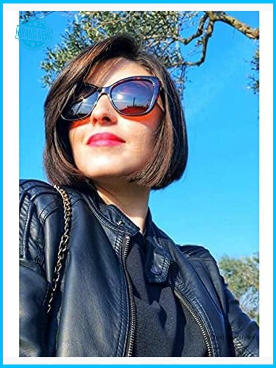Polarized Vintage Cat Eye Sunglasses Retro Square Jackie O Style UV Protection main image 5
